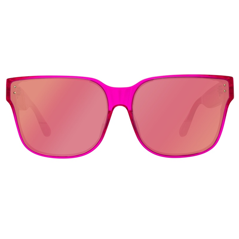 Rui Oversize Sunglasses in Neon Pink