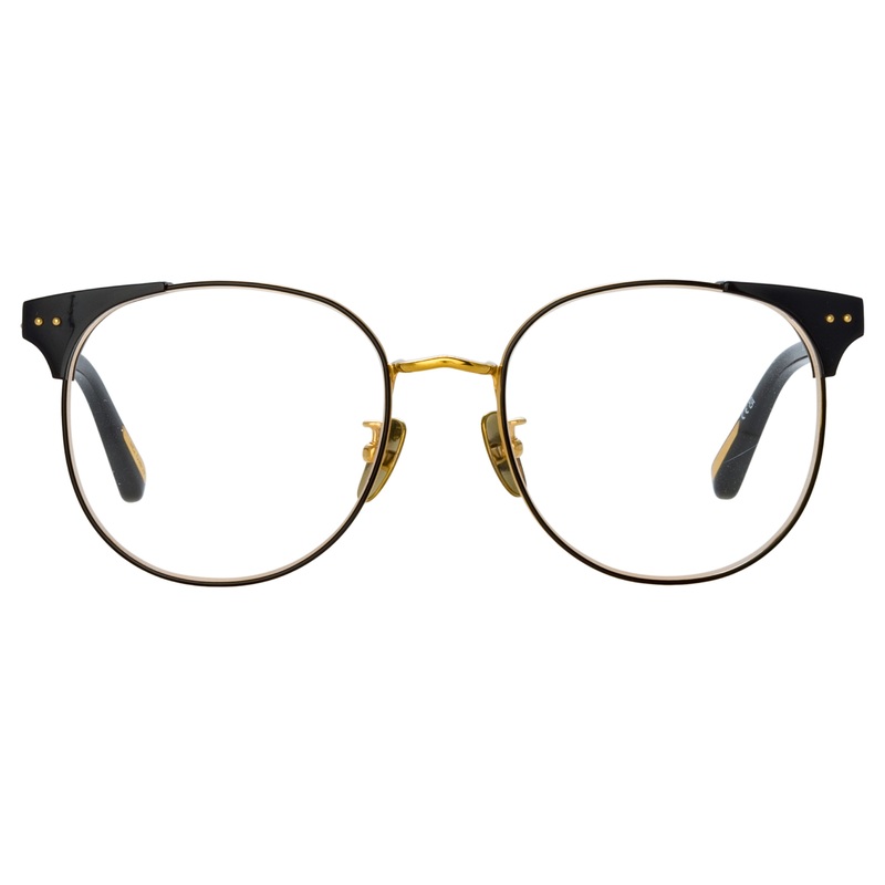 Spence Optical Frame in Black and Yellow Gold