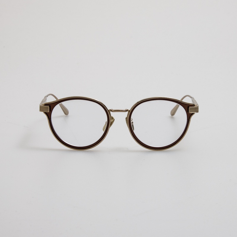Anthony Oval Optical Frame in Metallic Brown