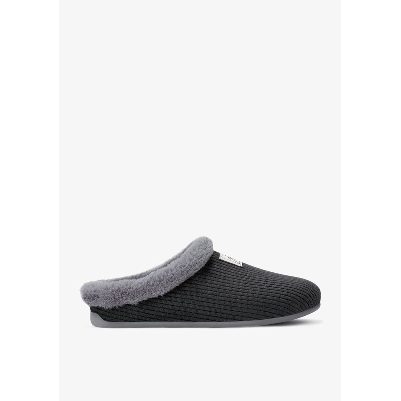 Mercredy Slipper Cord Black