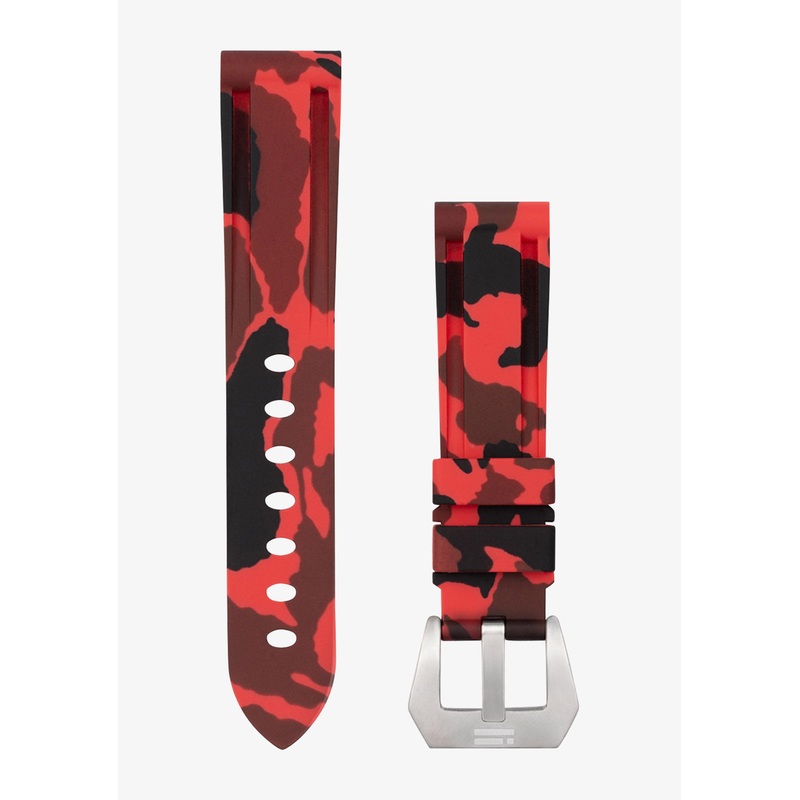 Silicone Band Camo Red