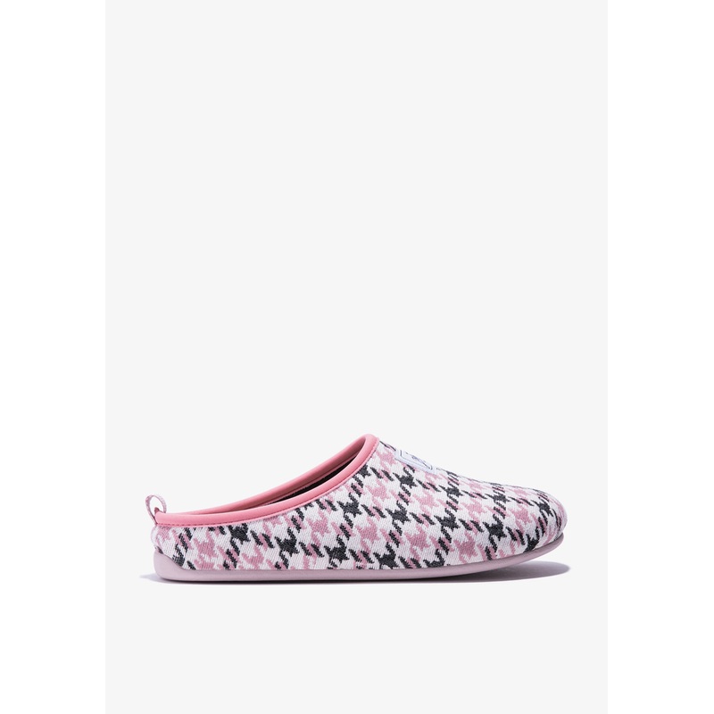 Mercredy Slipper Houndstooth Black / Pink