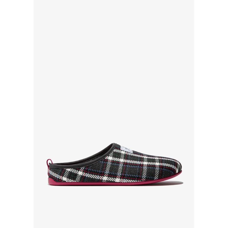 Mercredy Slipper Tartan Grey