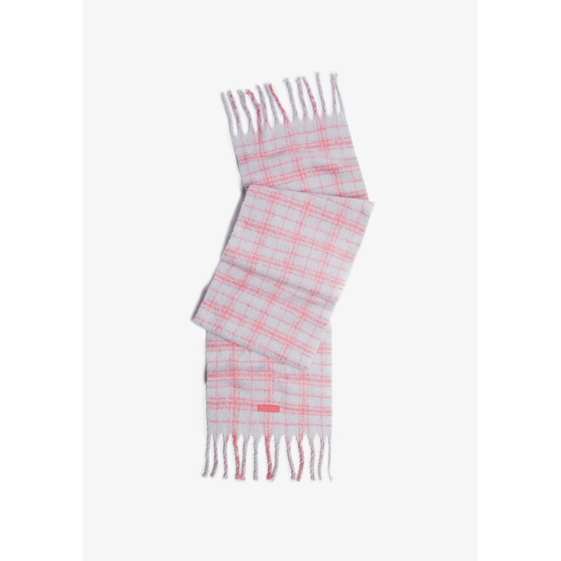 Nordic Bomb Plaid Scarf Grey