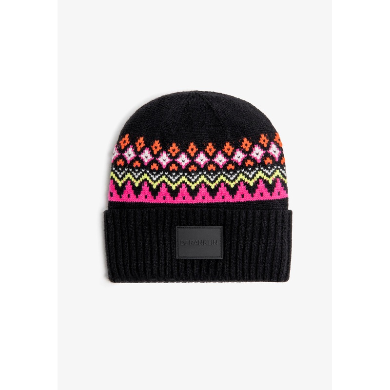 Nordic TRK Fair Isle Beanie Charcoal