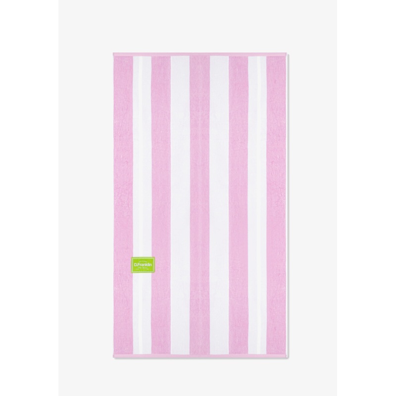 Old Money Jacquard Velour Beach Towel Pink