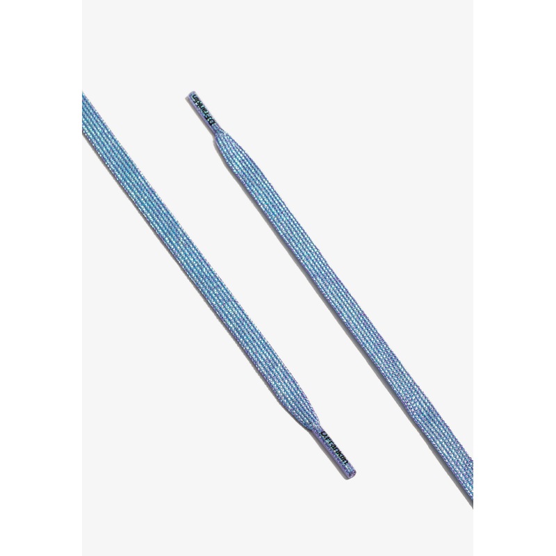 Iridescent Blue Shine Shoelaces