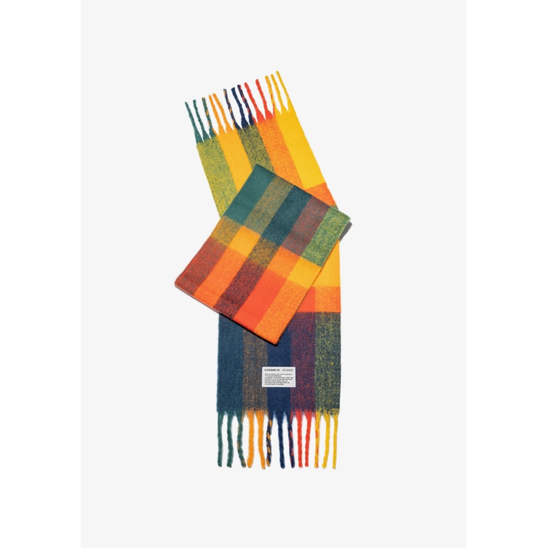 Nordic Bomb Plaid Scarf Yellow / Multi