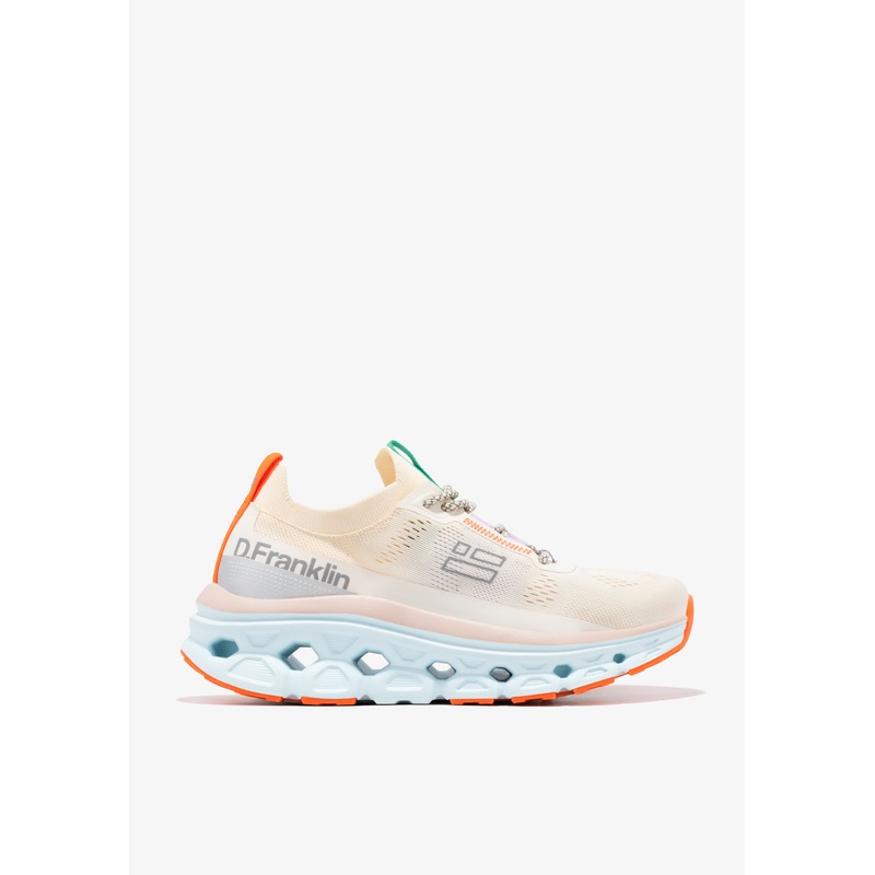 Aero Sneakers Mesh White / Orange
