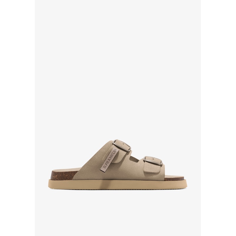 Vibe Sandals Buckle Taupe
