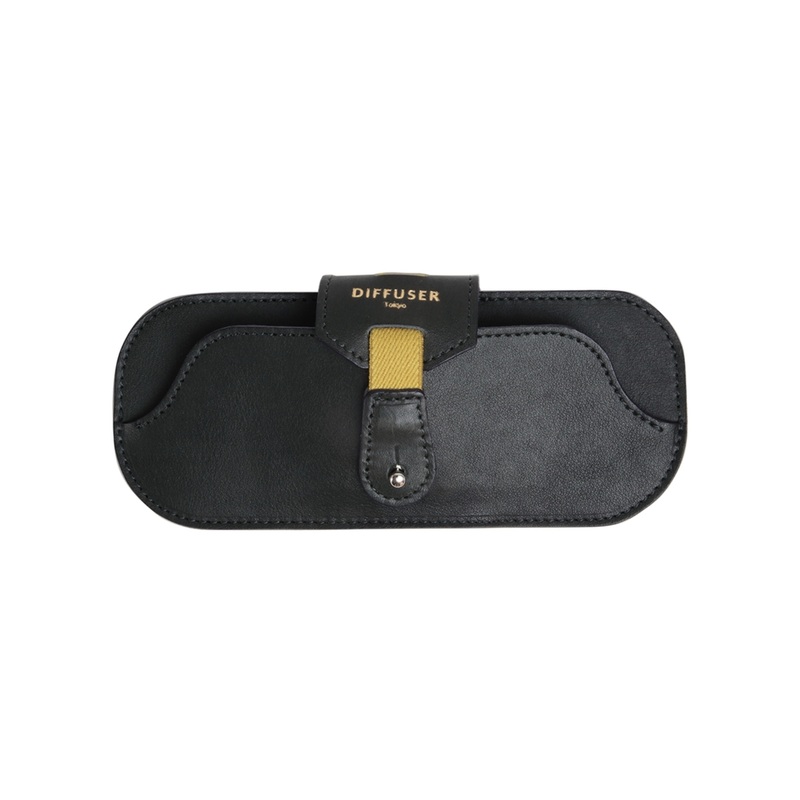 Diffuser Tokyo – Oil Leather Smart Eyewear Case – Dark Green & Brown