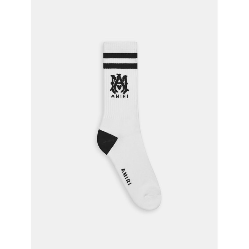 MA CORE LOGO SOCKS – White Black
