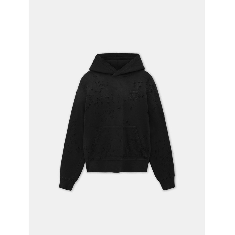 MA SHOTGUN EMBROIDERED HOODIE – Black
