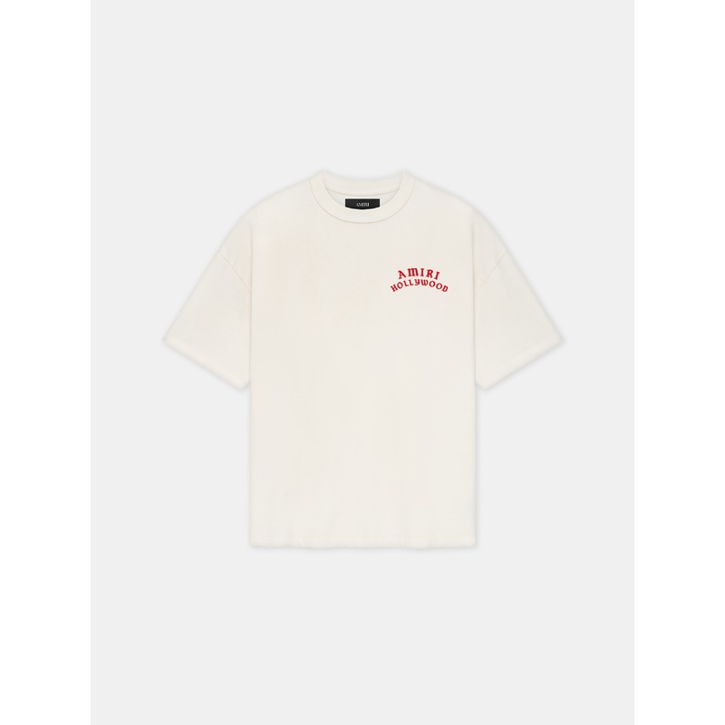 HOLLYWOOD OVERSIZED TEE – Ivory Red