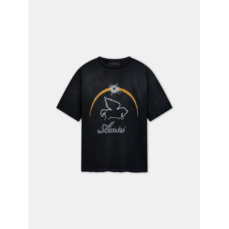 CRYSTAL PEGASUS TEE – Black