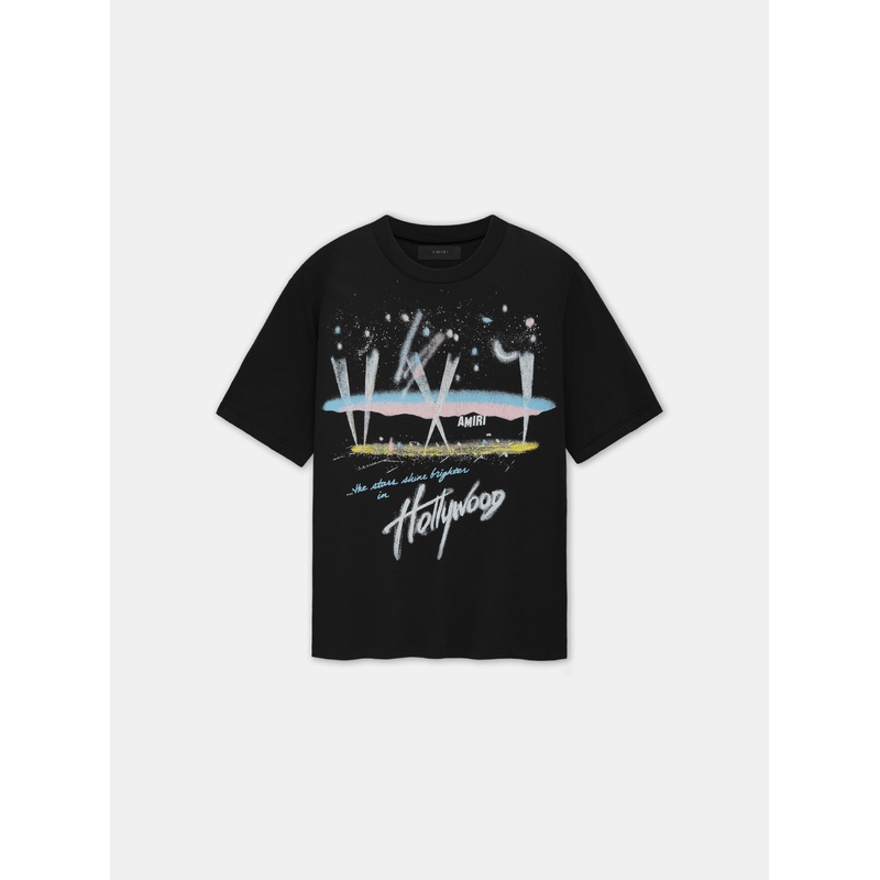 HOLLYWOOD LIGHTS TEE – Black