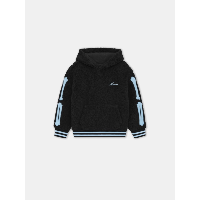 KIDS – KIDS’ BONES FLEECE HOODIE – Black
