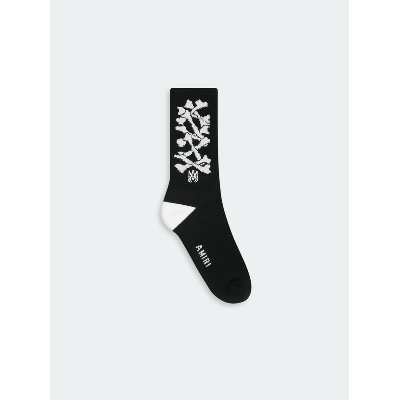 KIDS – STACKED BONES BONE SOCK – Black