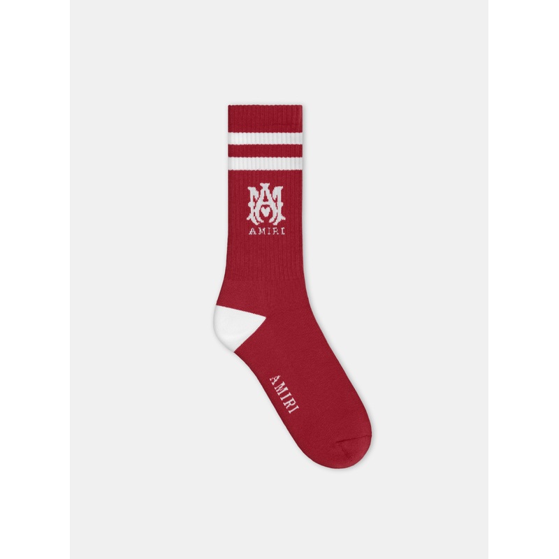 MA STRIPE SOCK – Varsity Red