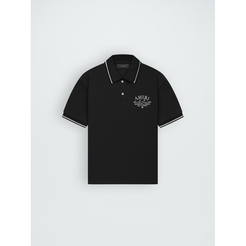 ARTS DISTRICT PIQUE POLO – BLACK