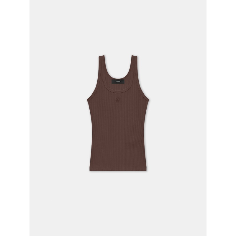 WOMEN – WOMEN’S MA EMBROIDERY TANK – Walnut Brown