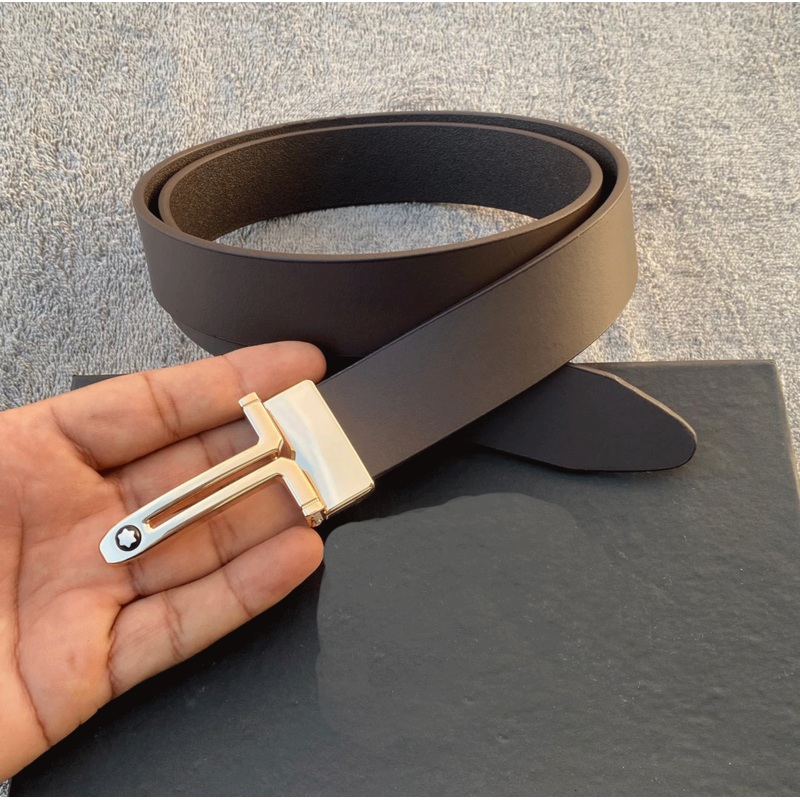 Classic Design Leather Strap Belt With Pressing Buckle-