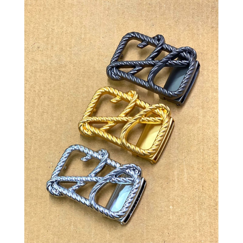 Trendy H Letter Pressing Buckle With Leather Strap –