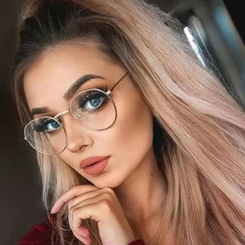Vintage Clear Lens Sunglasses For Unisex-
