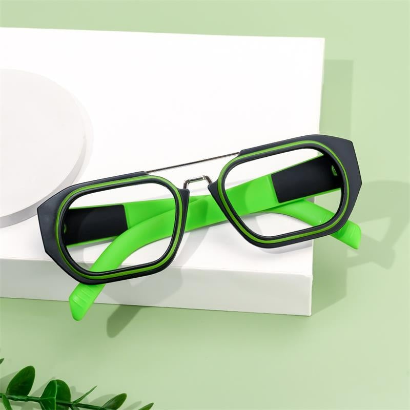 Brand Designer Square Anti Blue Light Eyeglasses For Men And Women-
