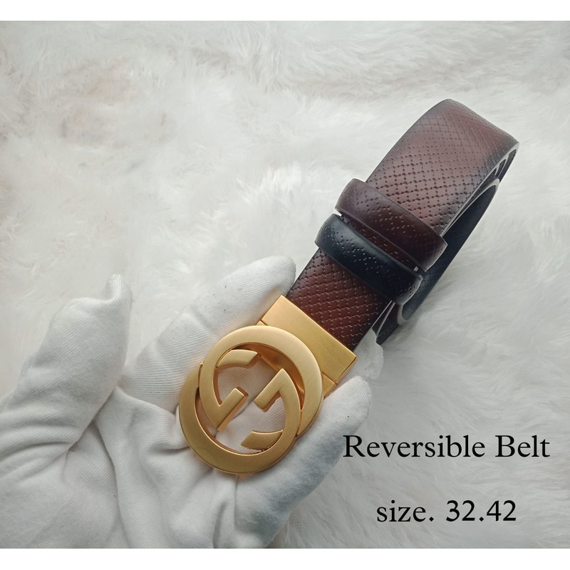 Classy Designer buckle High Quality GG Letter Reversible Belt For Men-
