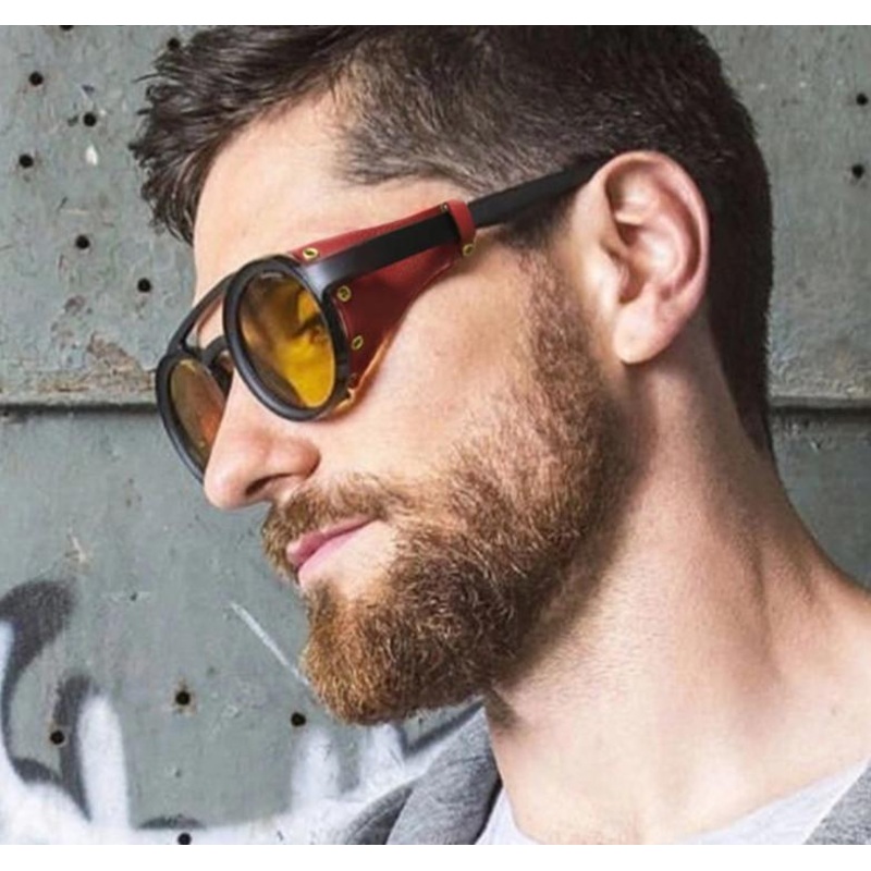 Celebrity Steampunk Round Cap Sunglasses For Men And Women –