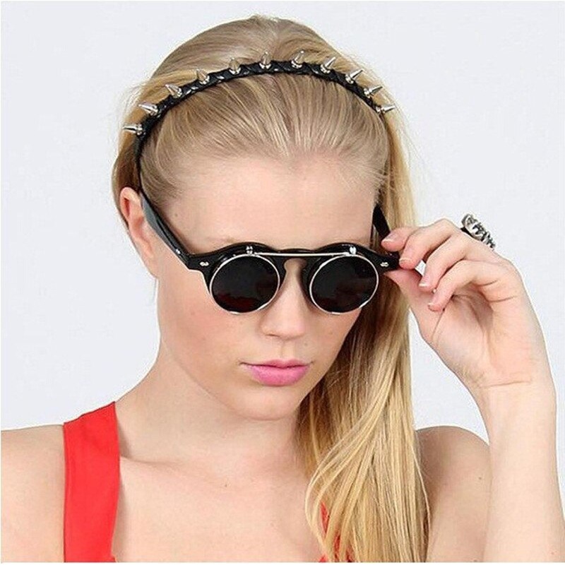 Flat Top Clam shell Round Goggles For Men And Women-