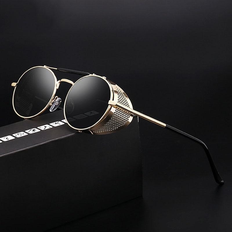 Latest Round Steampunk Sunglasses For Men And Women-