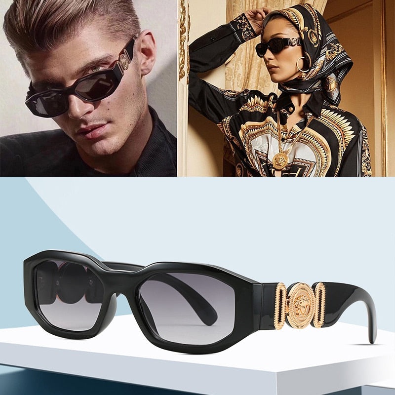 Stylish Decorative Small Metal Frame Sunglassses For Men And Women-