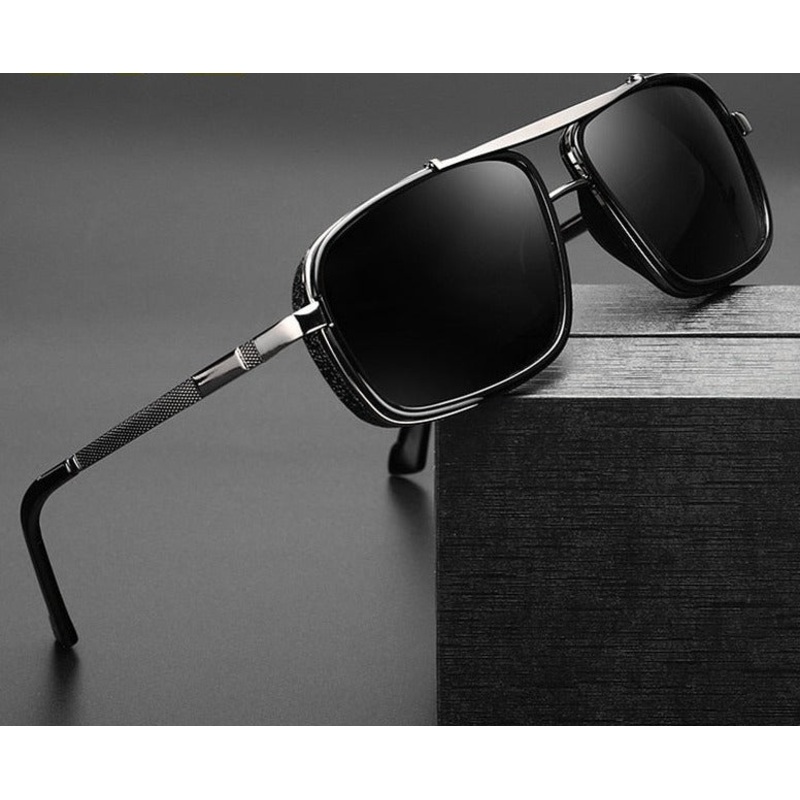 2020 DPZ New Retro Punk Polarized Double Beam sunglasses For Men And Women-