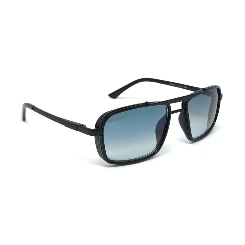 Fashionable Classic Square Black Gradient Sunglasses For Men And Women-