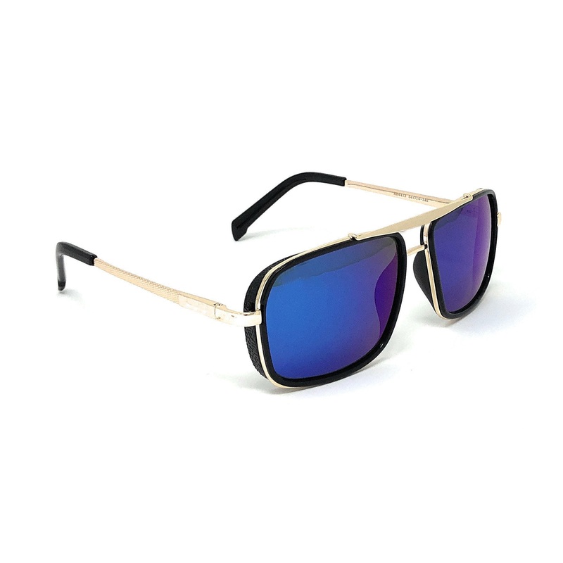 Fashionable Classic Square Blue Sunglasses For Men And Women-