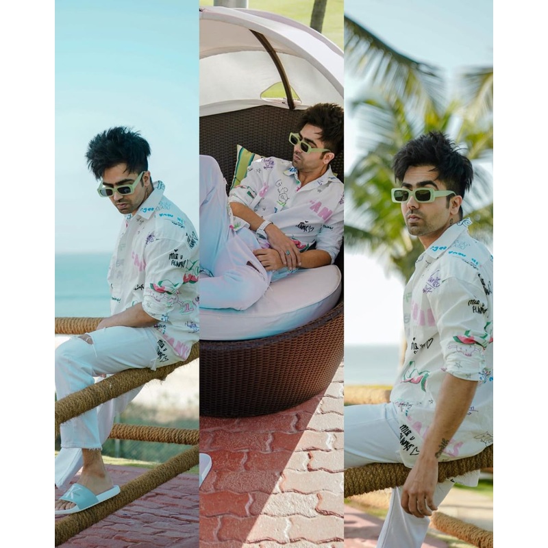 Hardy Sandhu Hot Small Rectangle Sunglasses For Men And Women-