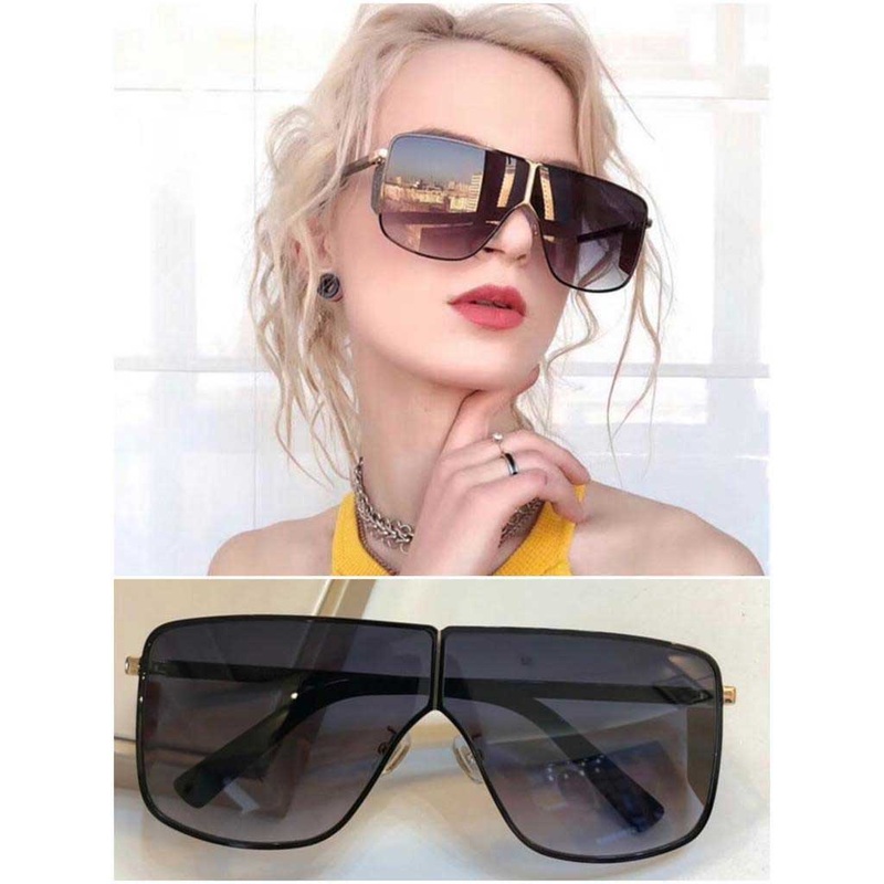 JASPEER Fashion Style Shield Oversized Sunglasses For Men And Women-