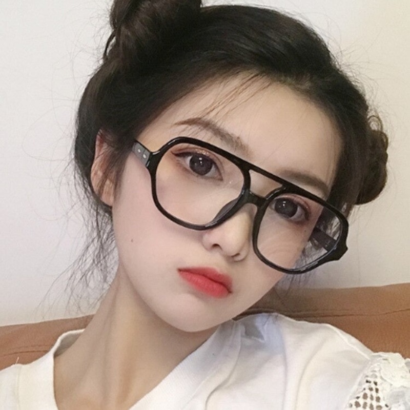 2019 New Literary College Computer Glasses Frame Flat Mirror For Men And Women-