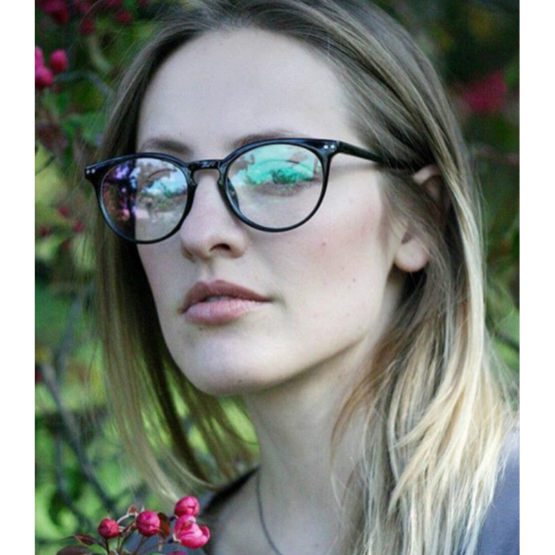 Round Vintage Clear Lens Glasses For Men And Women