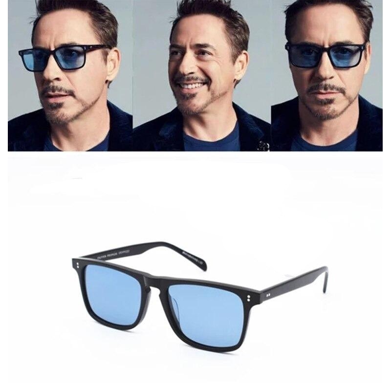 2020 Fashion Cool Rectangle Tony Stark Sunglasses For Men And Women-