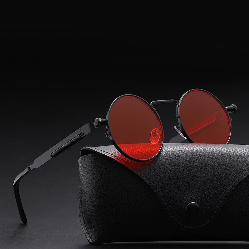 2020 Classic New Punk Round Metal Vintage Sunglasses For Men And Women-
