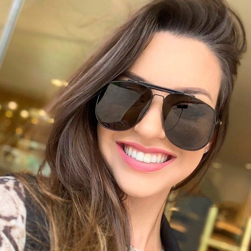 2020 Cool Fashion Style Pilot Ocean Len unisex Sunglasses With hooded UV For Men And Women-