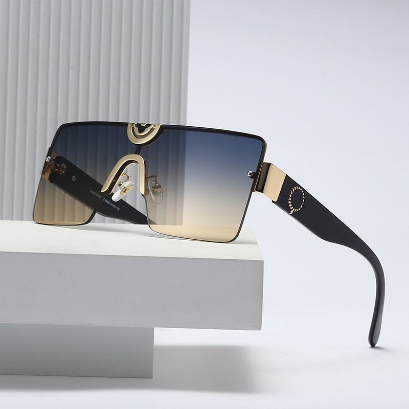 2020 Fashion Cool Metal Square Style Gradient Sunglasses For Men And Women-