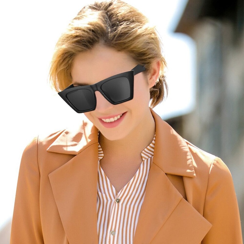 2020 New Brand Square Personalized Cat Eye Colorful sunglasses For Women-