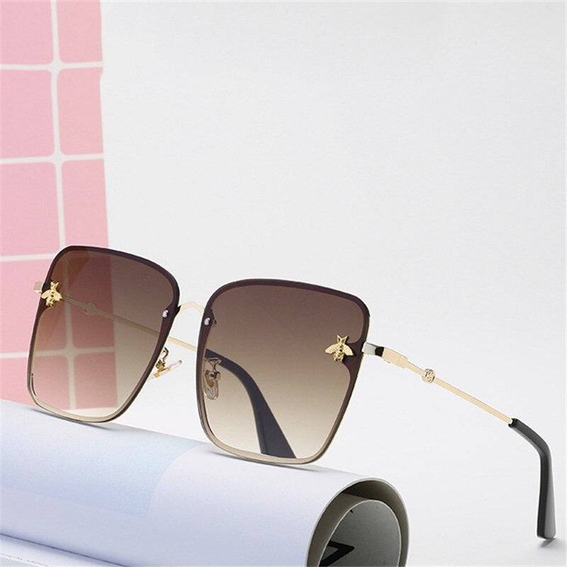 2020 Fashion Retro Gradient Crystal Sunglasses For Men And Women-