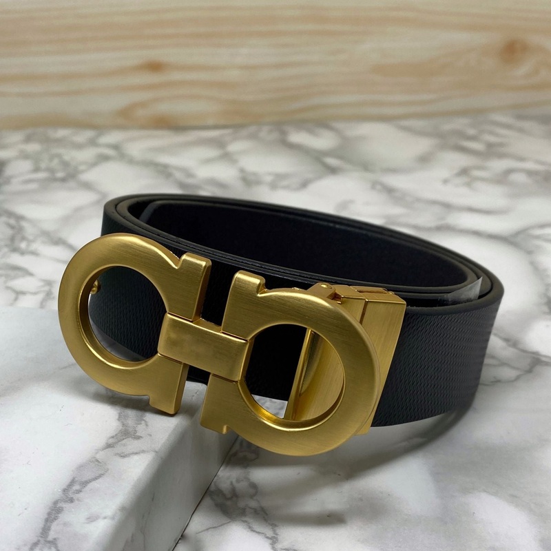 Classic 8 Pattern Formal Design Leather Strap Belt –