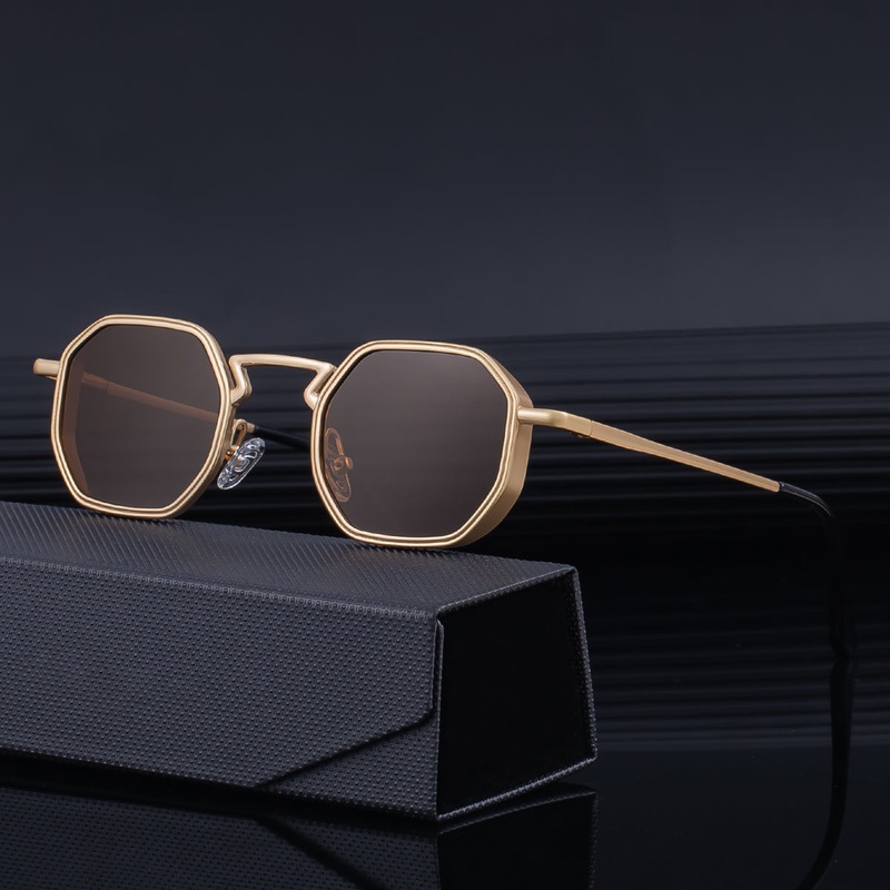 Small Metal Square Sunglasses For Men And Women-