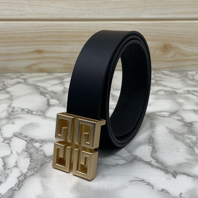 Square Section Leather Strap Belt-